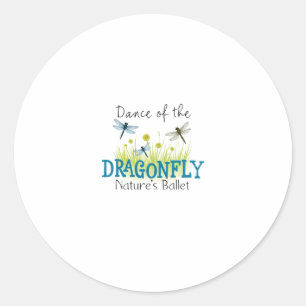 Dragonfly Flying Insect Lover Entomology Dragonfli Classic Round Sticker