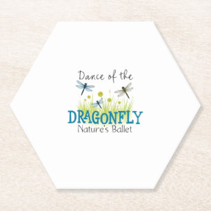 Dragonfly Flying Insect Lover Entomology Dragonfli Paper Coaster
