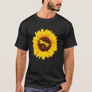 Dragonfly  For Women Men Swarm Nymph Sunflower T-Shirt
