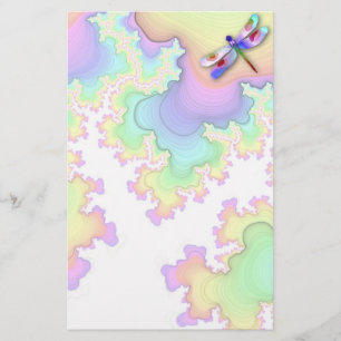 Dragonfly Fractals Stationery