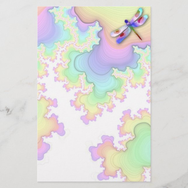 Dragonfly Fractals Stationery (Front)