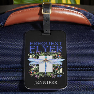 Dragonfly Frequent Flyer Personalised Luggage Tag