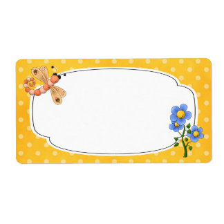 Dragonfly Garden Label