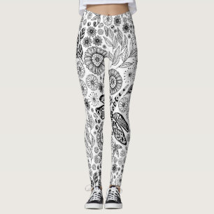 Dragonfly garden leggings