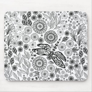 Dragonfly garden mouse mat