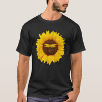 Dragonfly Gift For Women Men Swarm Nymph Sunflower