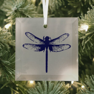 Dragonfly Glass Tree Decoration