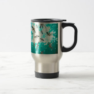 Dragonfly Glow Tree Travel Mug