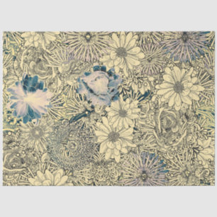 Dragonfly Gold Garden  Tissue Paper