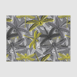  dragonfly hand drawn stylised seamless pattern  tissue paper