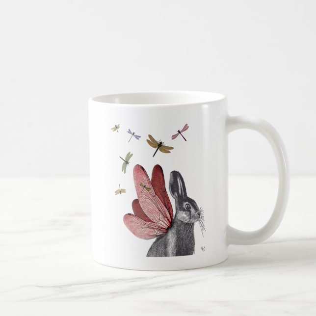 Dragonfly Hare Coffee Mug (Right)
