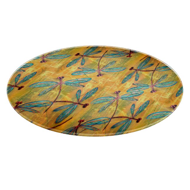 Dragonfly Haze Cutting Board (Corner)