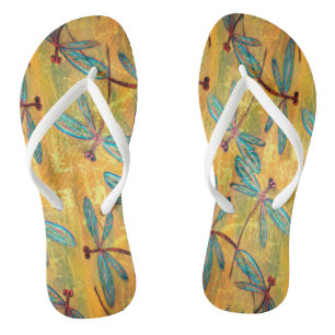 Dragonfly Haze Flip Flops