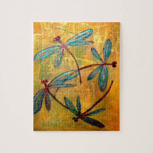 Dragonfly Haze Jigsaw Puzzle (Vertical)