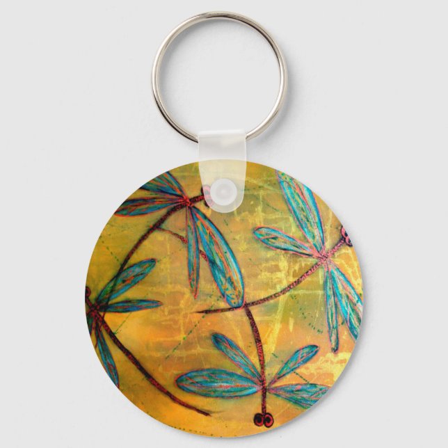 Dragonfly Haze Key Ring (Front)