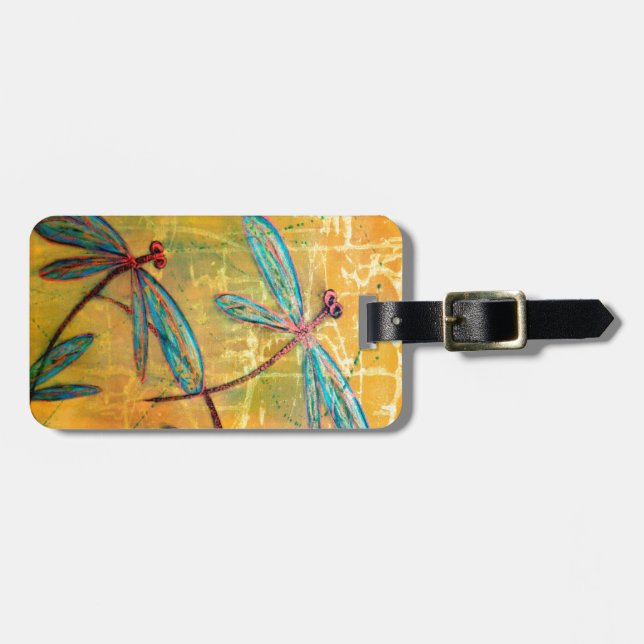 Dragonfly Haze Luggage Tag (Front Horizontal)
