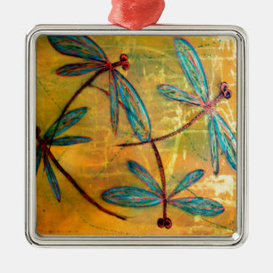 Dragonfly Haze Metal Tree Decoration