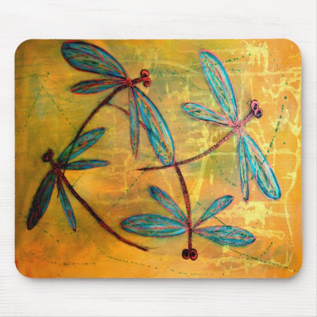 Dragonfly Haze Mouse Mat (Front)