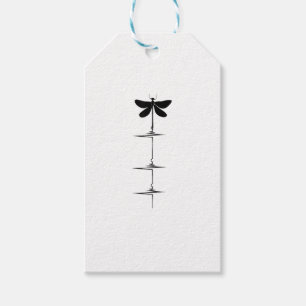 Dragonfly Heartbeat EKG Pulse Nature Insect Dragon Gift Tags