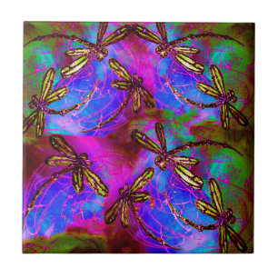 Dragonfly Hippy Flit Tile