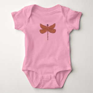 Dragonfly Illustration Art Baby Bodysuit