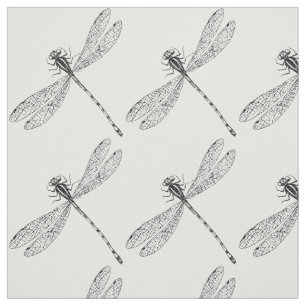 Dragonfly Illustration Fabric
