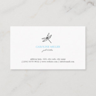 Dragonfly illustration feminine elegant cute card