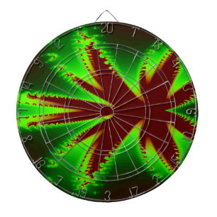 Dragonfly in Flames Fractal Dart Board