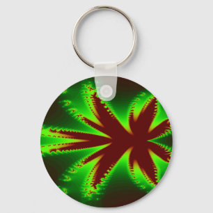 Dragonfly in flames Keychain