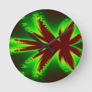 Dragonfly in Flames Wall Clock