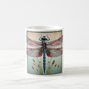 Dragonfly in Natural Harmony 010924IREF231 - Water Coffee Mug