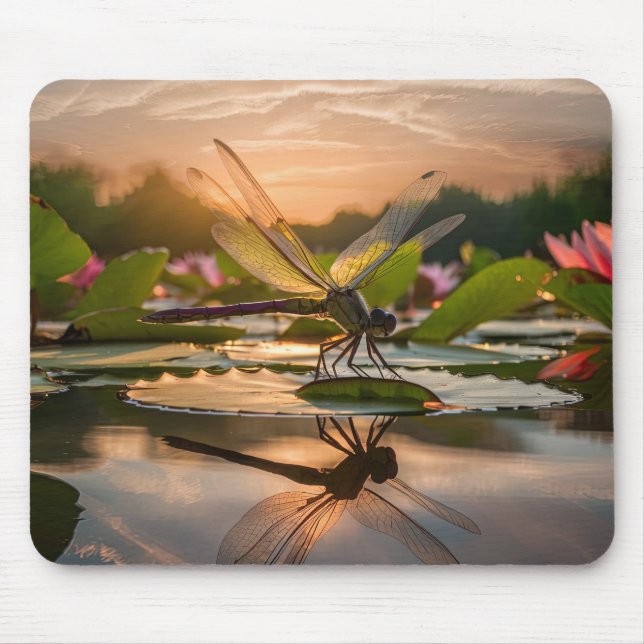 Dragonfly in Nature Mouse Mat (Front)
