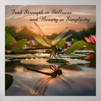 Dragonfly in Nature Poster