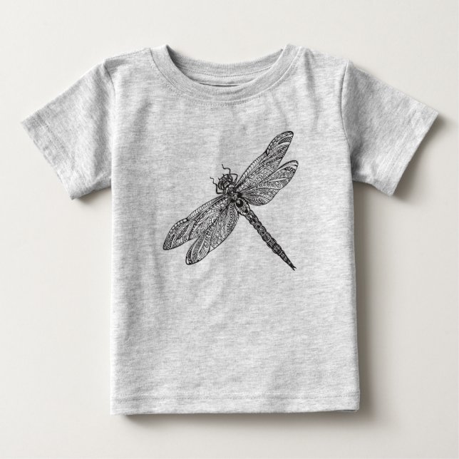 Dragonfly In Style Baby T-Shirt (Front)