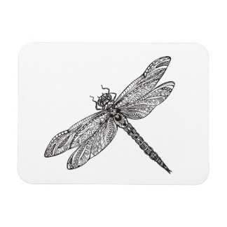Dragonfly In Style Magnet