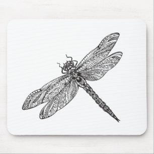 Dragonfly In Style Mouse Mat