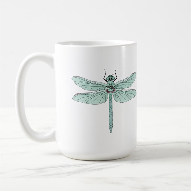 dragonfly insect coffee mug (Left)