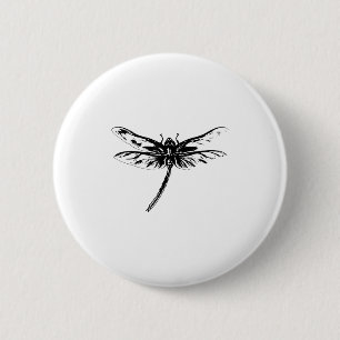Dragonfly Insect Motif Colourful Wings Insects Dra 6 Cm Round Badge
