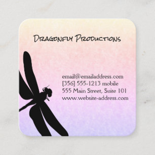 Dragonfly   Insect Square Business Card