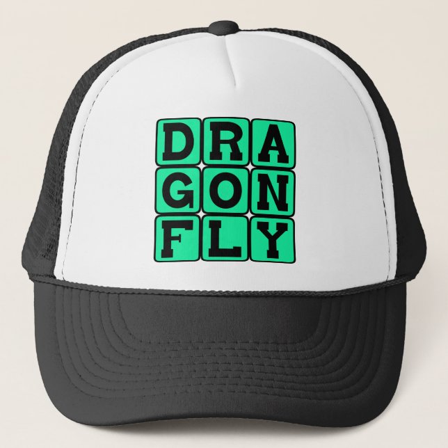 Dragonfly, Insect Trucker Hat (Front)