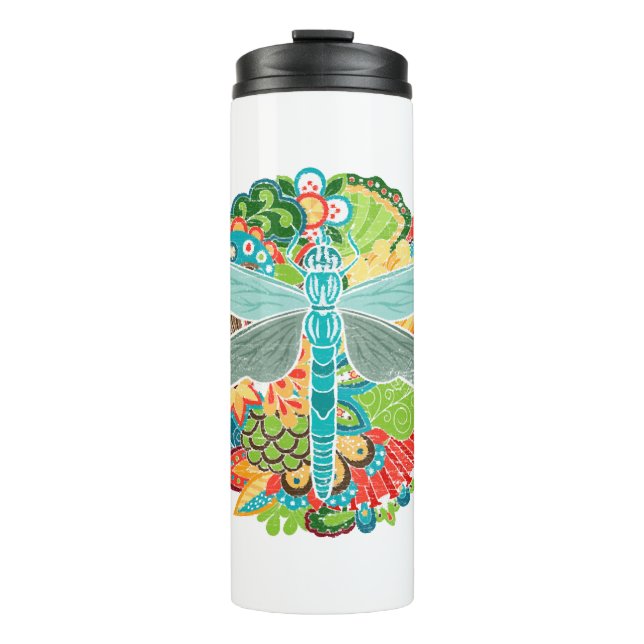 Dragonfly Insects Thermal Tumbler (Front)