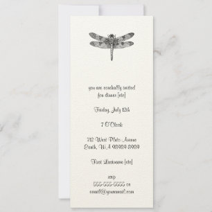 Dragonfly Invitation