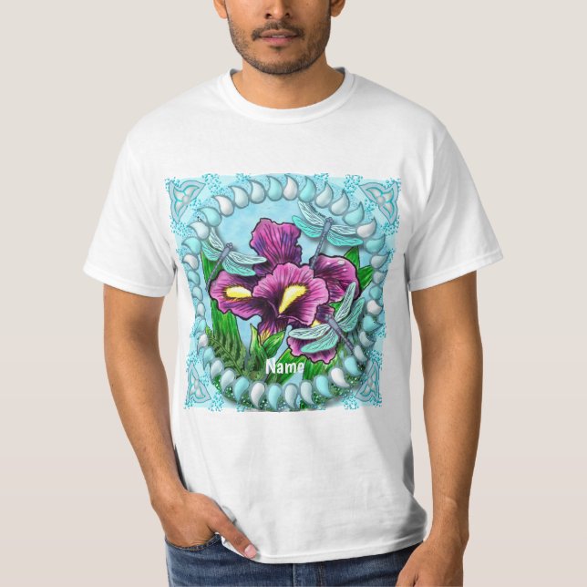 Dragonfly  Iris  T-Shirt (Front)