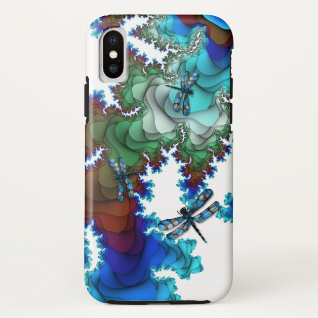 Dragonfly Island iPhone X Case (Back)