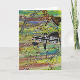 Dragonfly Jewels Greeting Card