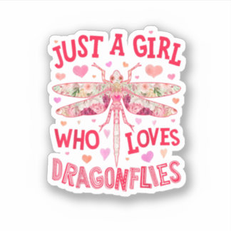 Dragonfly Just A Girl Who Loves Bug Insect Flower 