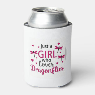 Dragonfly Just A Girl Who Loves Dragonflies T-Shir Can Cooler