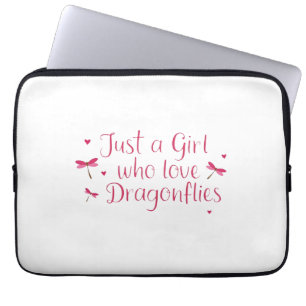 Dragonfly Just A Girl Who Loves Dragonflies T-Shir Laptop Sleeve