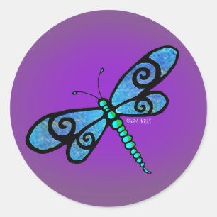 Dragonfly KiniArt Stickers