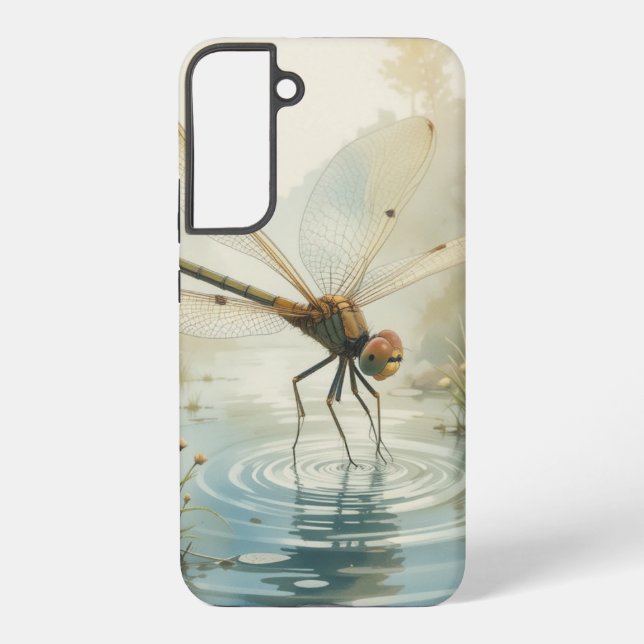 Dragonfly Lake Nature Wildlife Samsung Galaxy S22+ Case (Back)